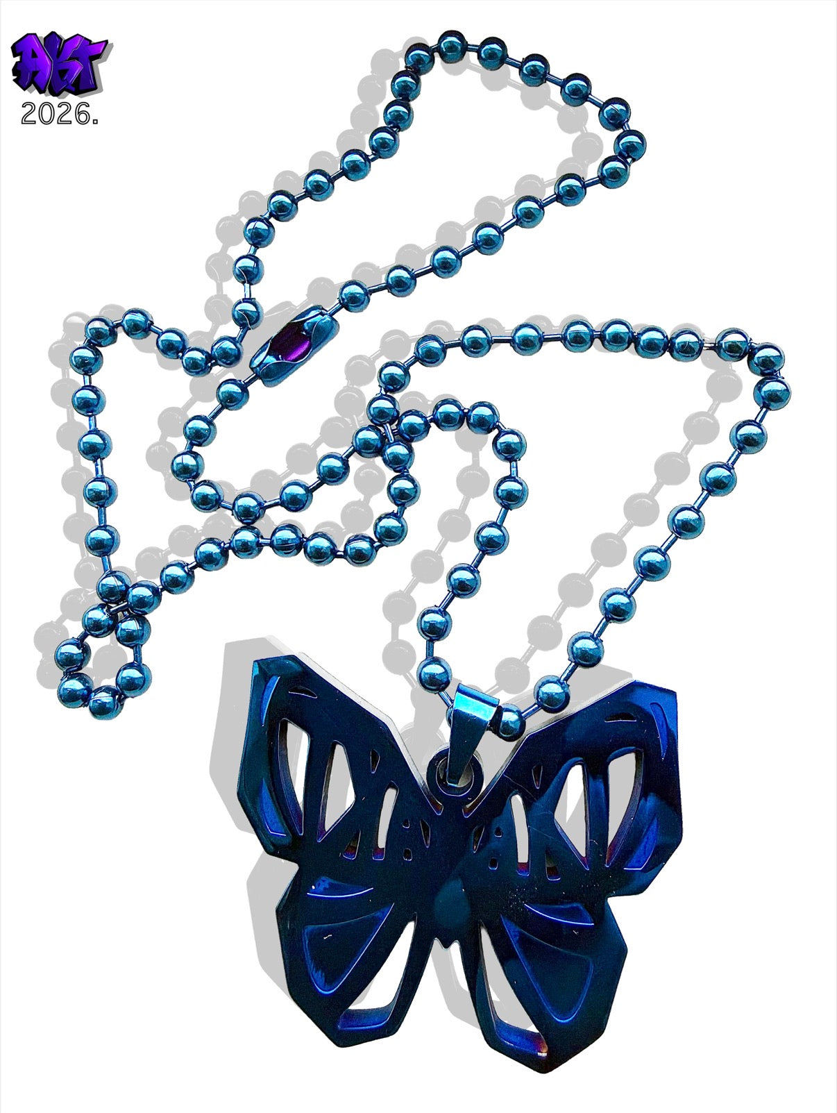 LAPIS BUTTERFLY CHAIN