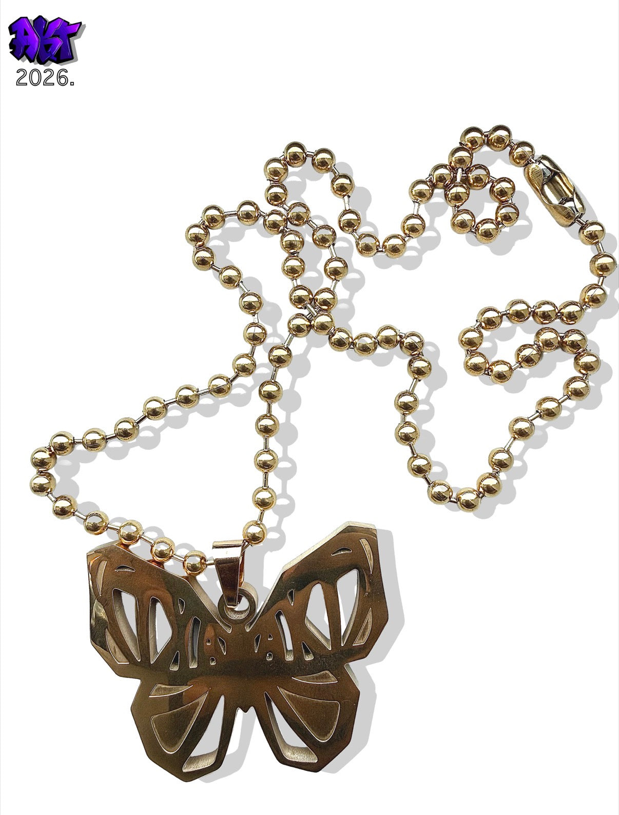 GOLD BUTTERFLY CHAIN