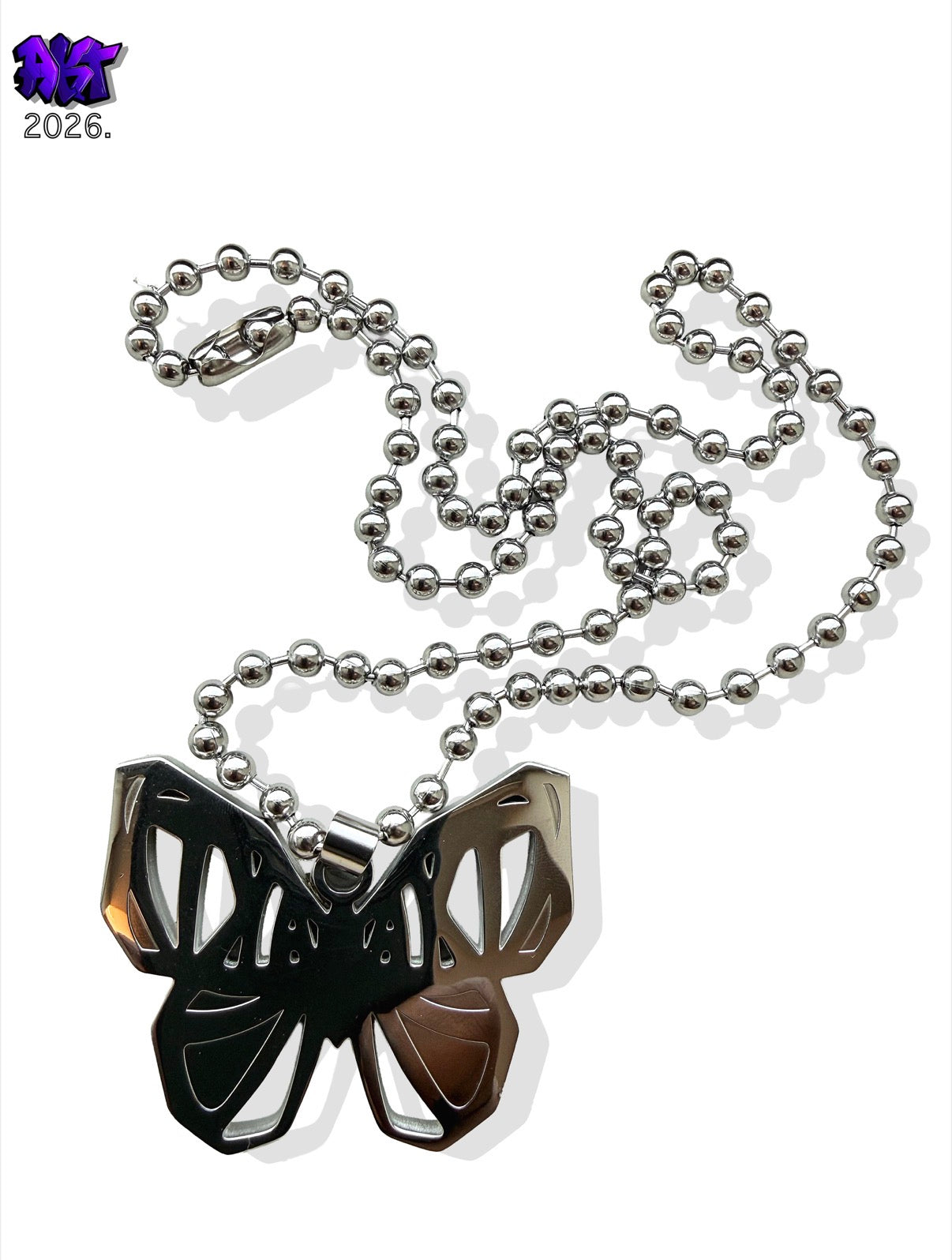 SILVER BUTTERFLY CHAIN