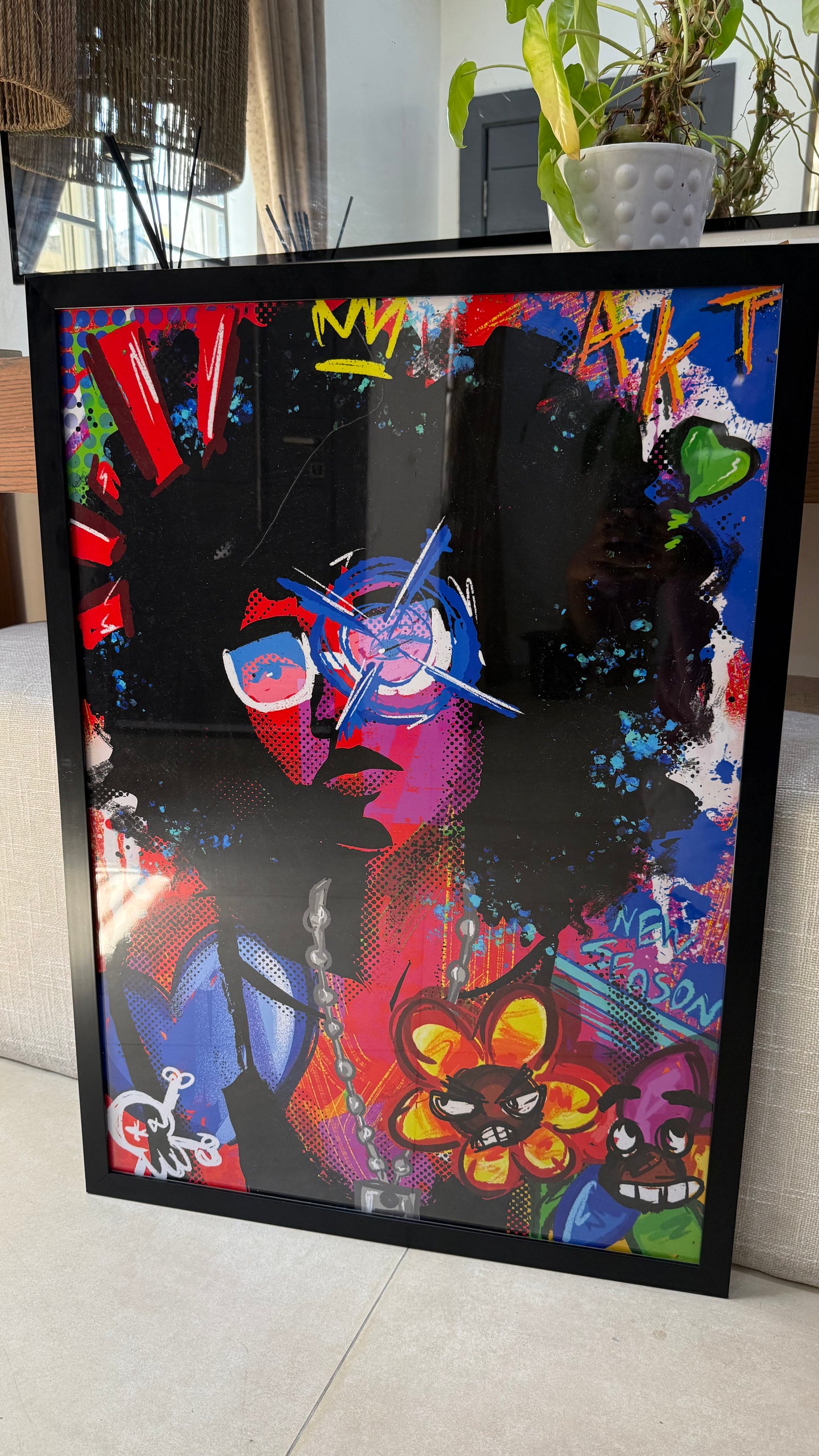 SCREENPRINT AND SUNFLOWERS